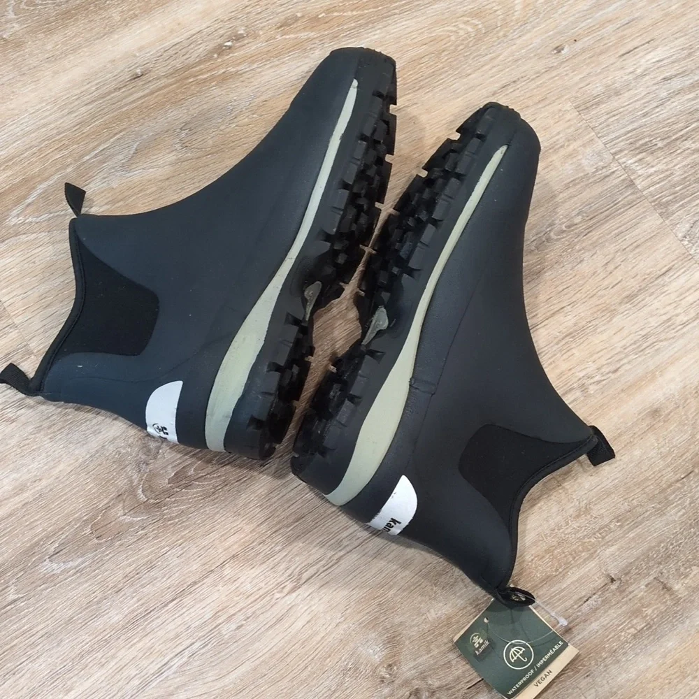 ⚫🥾 Kamik Men's Black and Gray Rain Boots size 7 ⚫🥾